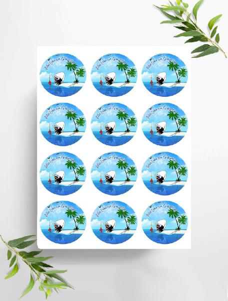 Calimero  Muffinaufleger, Ø ca. 6 cm, 0621x